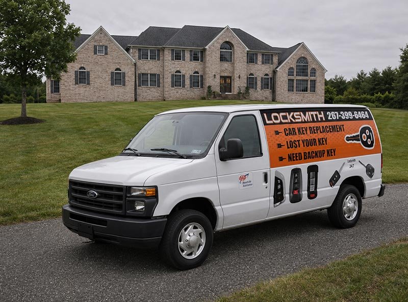 Car Keyline Van in front of Blakely Park Robbinsville NJ
